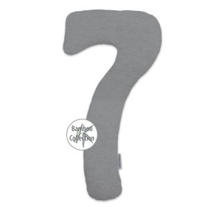my7 Side sleeper pillow | Bamboo Collection | 170 Melange midgrey
