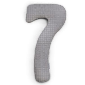 my7 nursing pillow | pure cotton | 33 dots grey